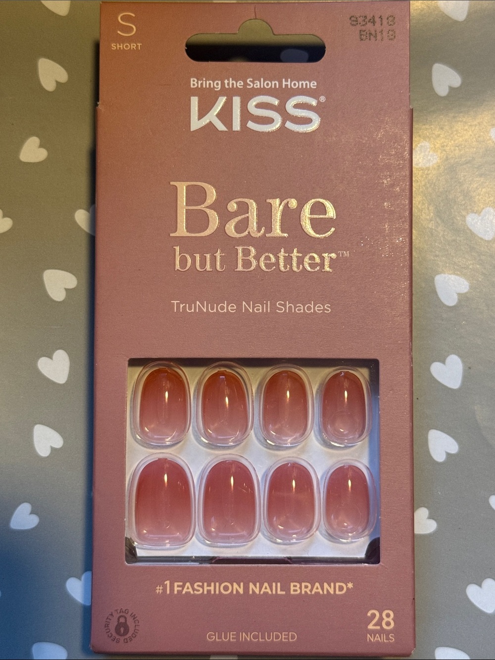 Kiss Bare but Better Press On Nails Short Length
